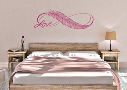 Wandtattoo Schlafzimmer "Love Infinity Liebe"