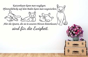 Wandtattoo ***Katzenhaare kann man wegfegen... - Wandtattoos